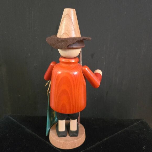 Richard Glasser German Incense Burner Fisherman Handmade in Germany Wooden - Picture 5 of 9